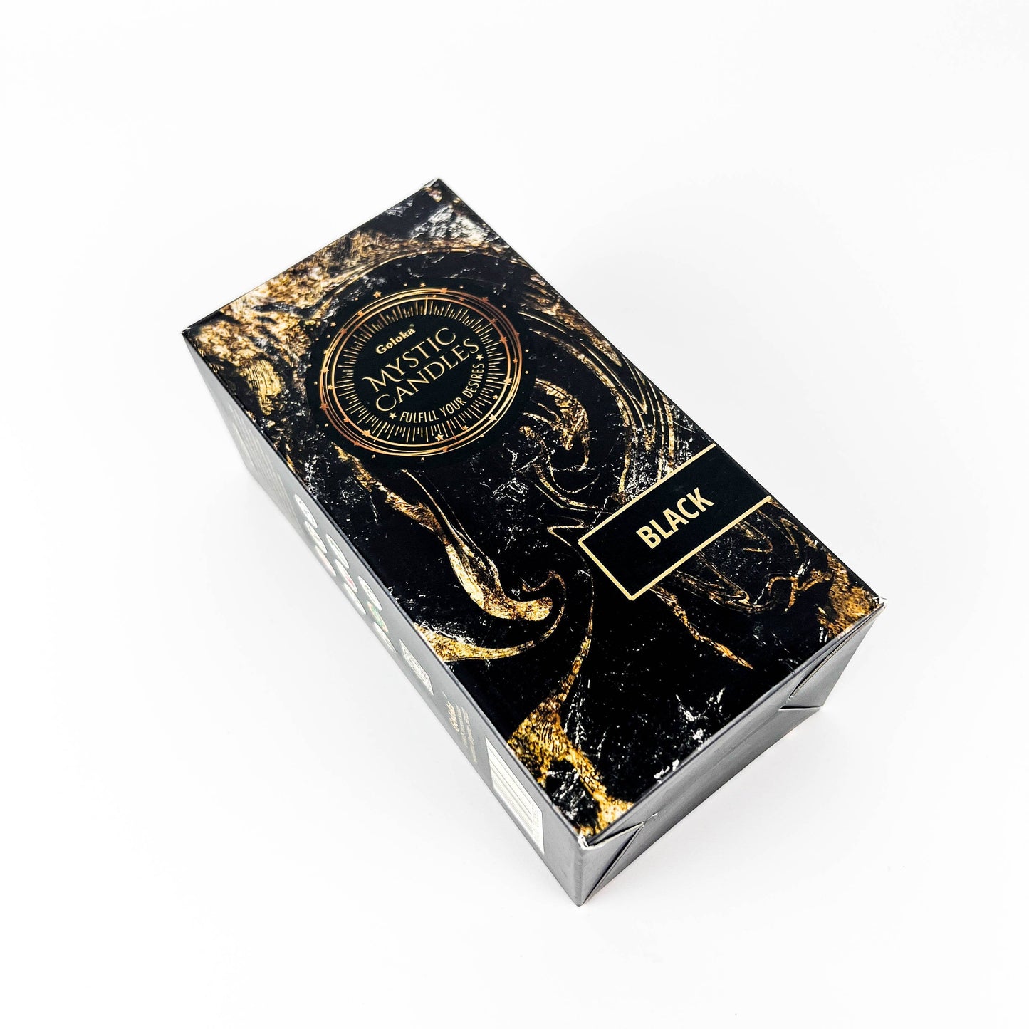 GREENROOTS USA LLC - Goloka Black Mini Ritual Candle (Pack Of 20) - 0.5"X5"