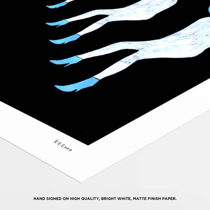 Space Modern Art Print Unique Gift Wall Decor Figure Design