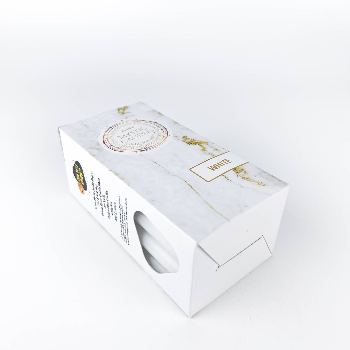 GREENROOTS USA LLC - Goloka White Mini Ritual Candle (Pack Of 20) - 0.5"X5"