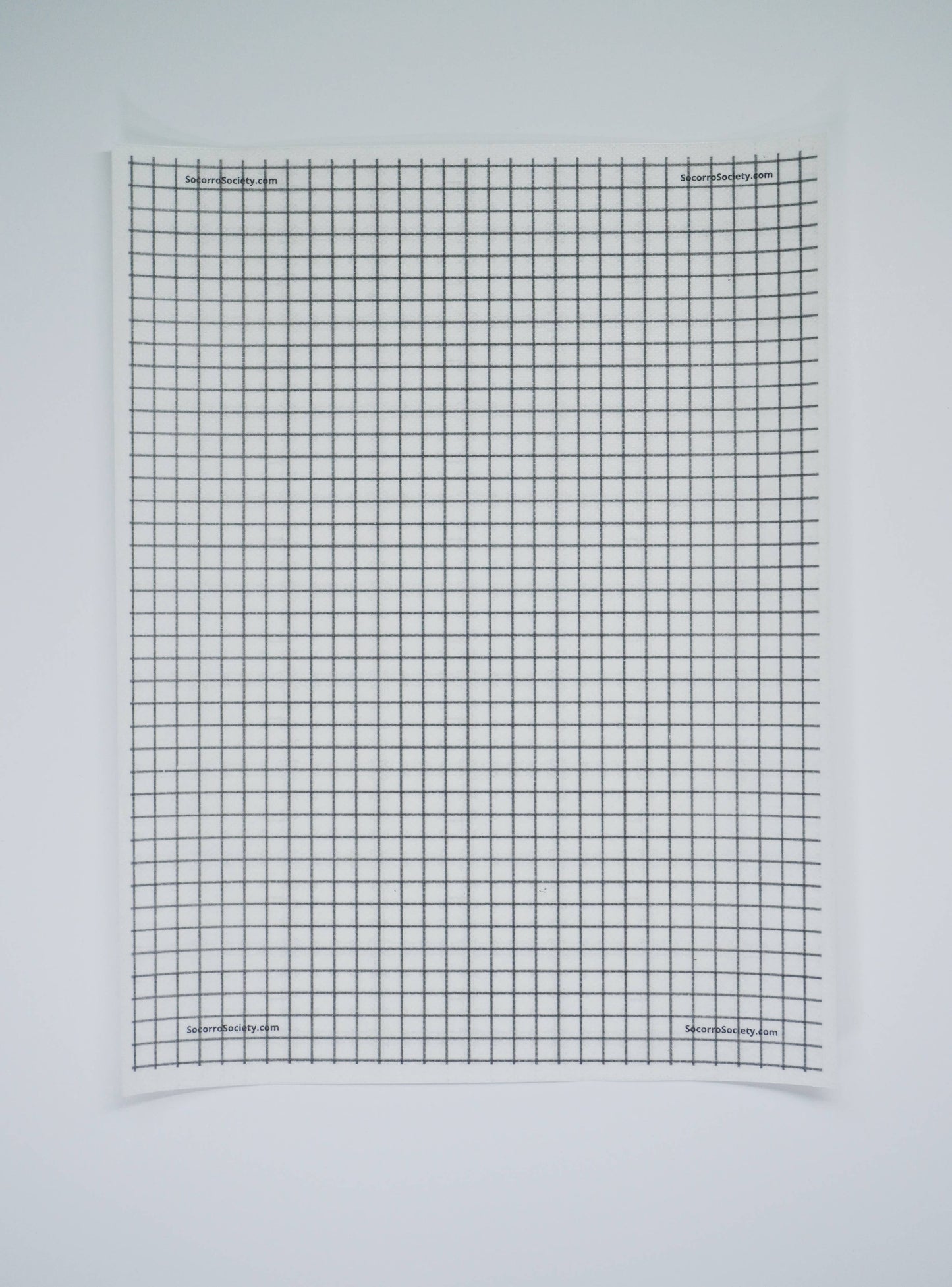 Visible Mending ¼” Grid Full Sheet Stick and Stitch Pattern