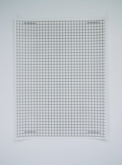 Visible Mending ¼” Grid Full Sheet Stick and Stitch Pattern