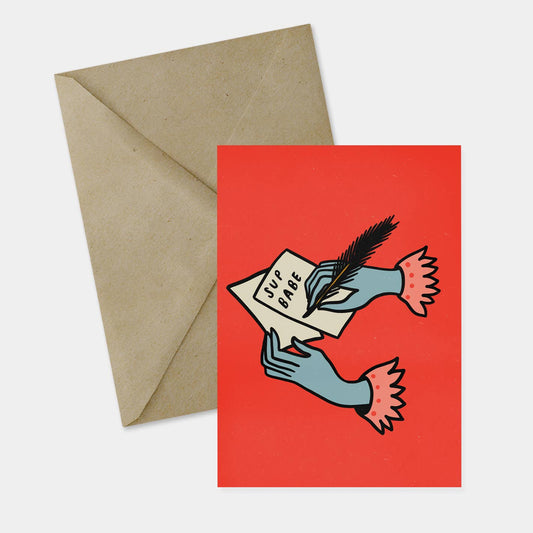 Sup Babe Card