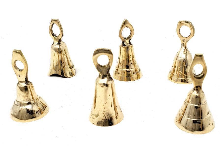 GREENROOTS USA LLC - 2-2.5" Brass Bell (Set Of 6)
