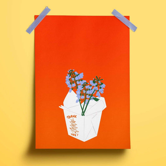 Cuckoo Flower In A Takeaway Box Art Print