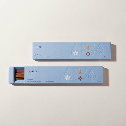CHANGE Natural Incense Sticks with Lily, Frankincense, Sea Salt