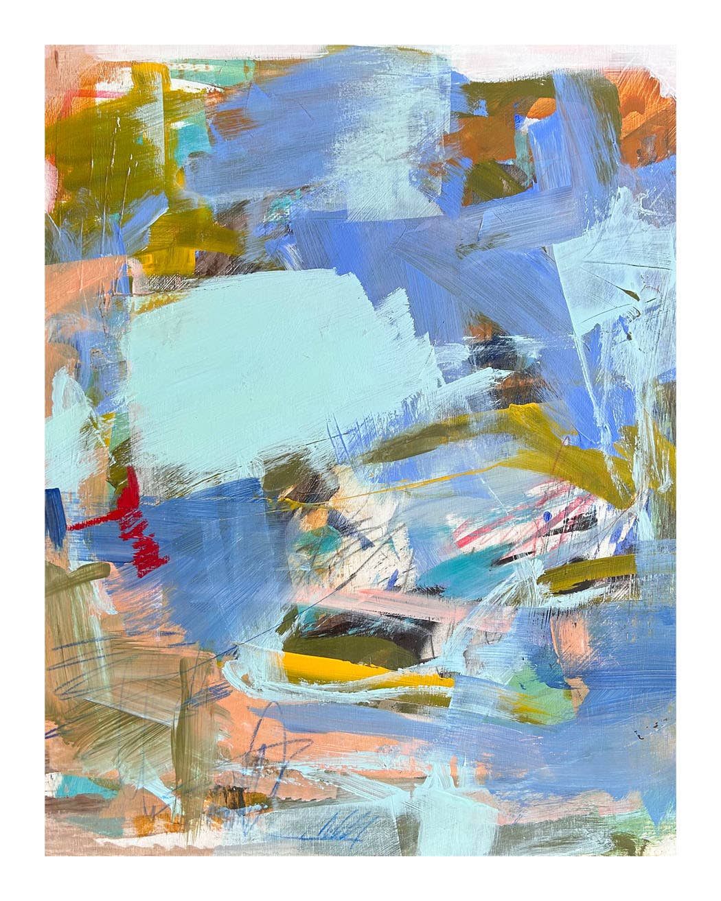The Lazy River Abstract Art Print