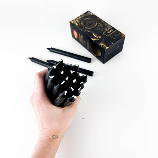 GREENROOTS USA LLC - Goloka Black Mini Ritual Candle (Pack Of 20) - 0.5"X5"