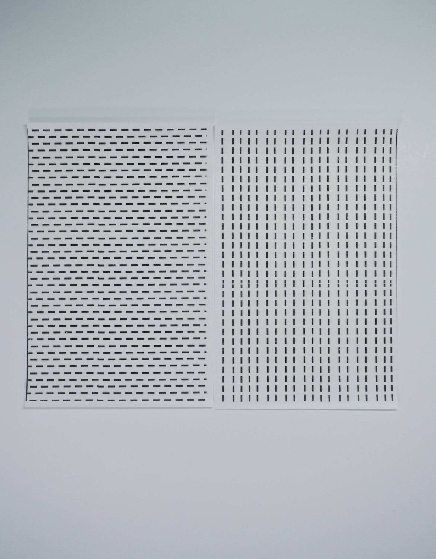 Visible Mending Lined Half Sheet Stick and Stitch Patterns